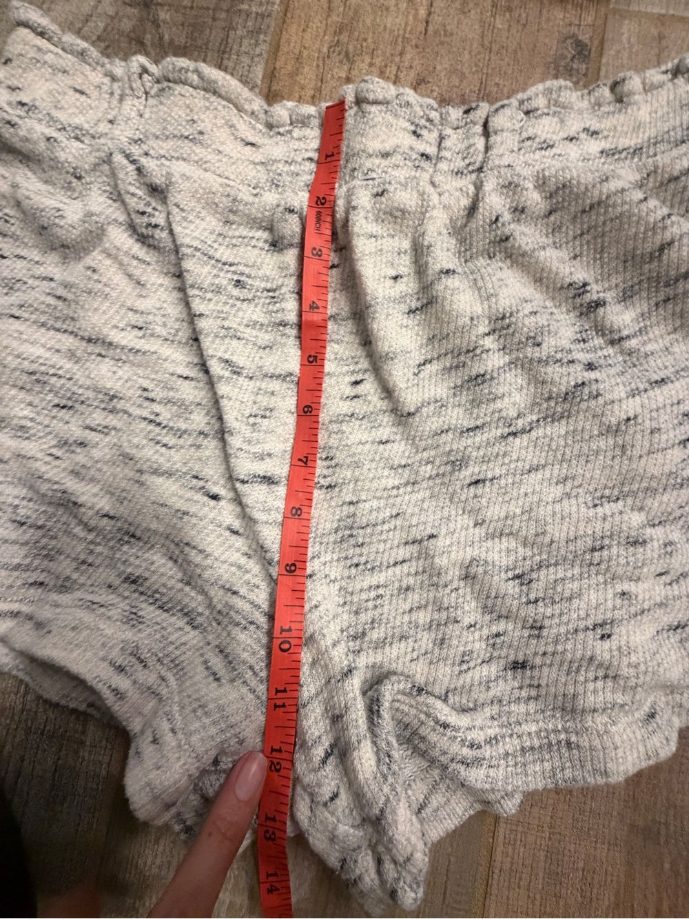 Women’s Marbled Sleeveless Hoodie & Shorts Lounge Set Gray Cozy Matching Set - Picture 10 of 12
